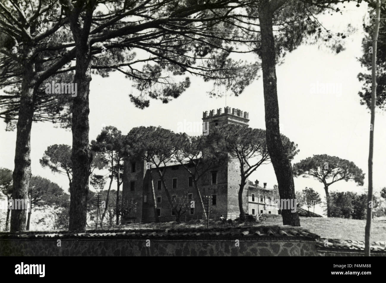 Vista del castello, Italia Foto Stock