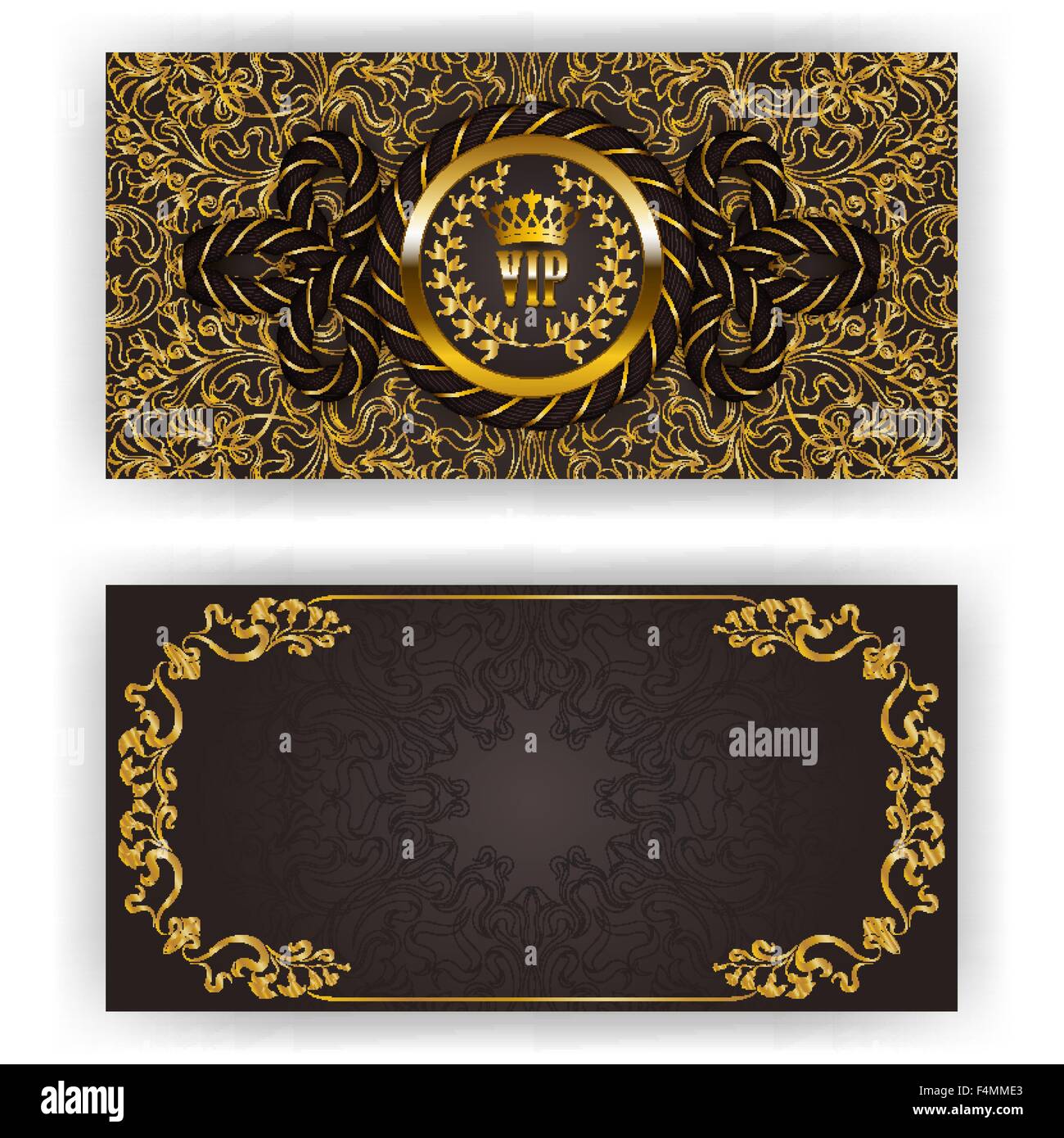 Elegante modello per vip invito di lusso Illustrazione Vettoriale