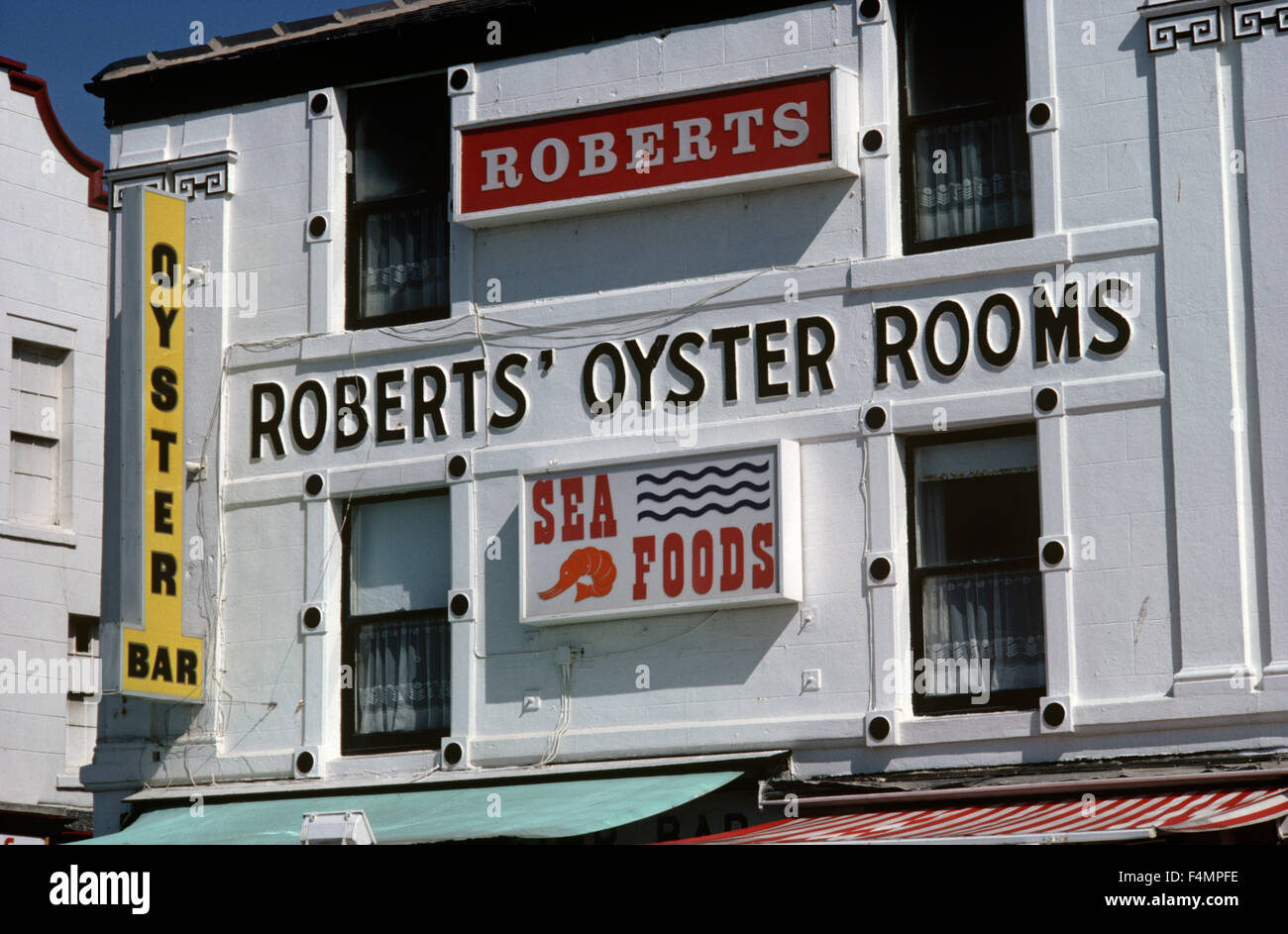 Roberts Oyster Bar, Blackpool, balneare inglese, Lancashire, Inghilterra, Regno Unito Foto Stock