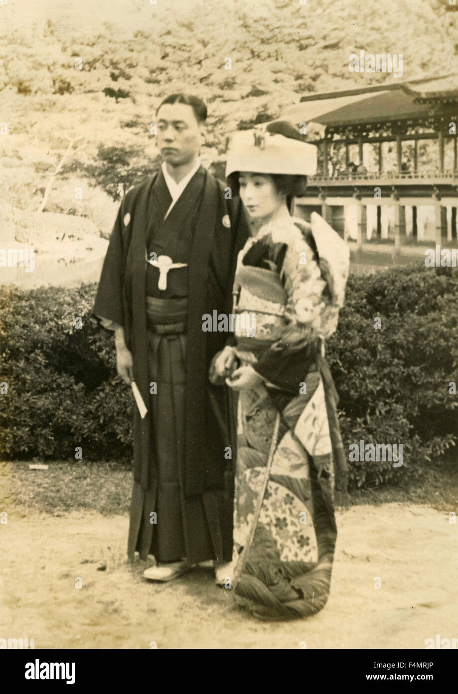 I coniugi giapponese Foto Stock