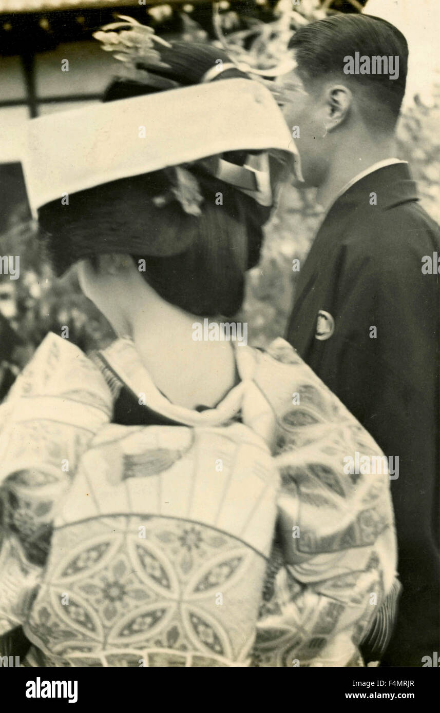 I coniugi giapponese Foto Stock