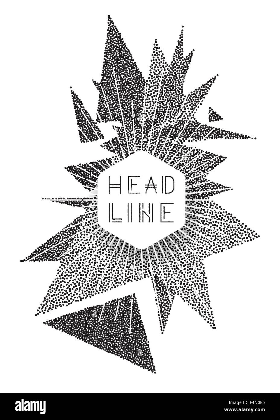 Sfondo vettoriale con triangoli. In stile retrò design per poster o copertura Illustrazione Vettoriale