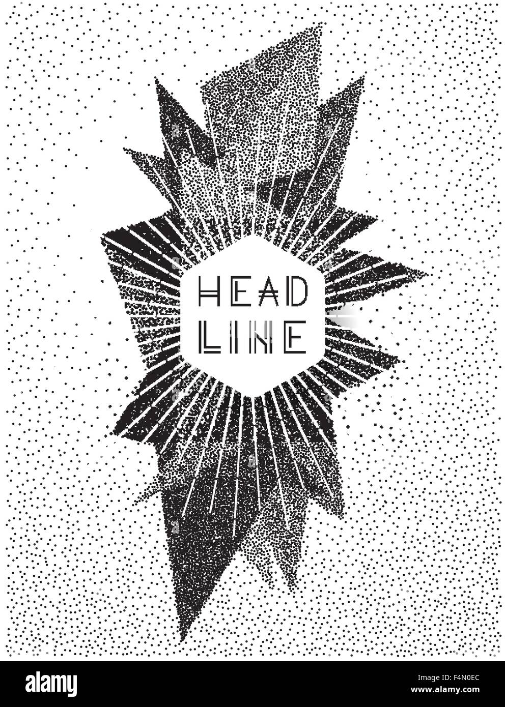 Sfondo vettoriale con triangoli. In stile retrò design per poster o copertura Illustrazione Vettoriale