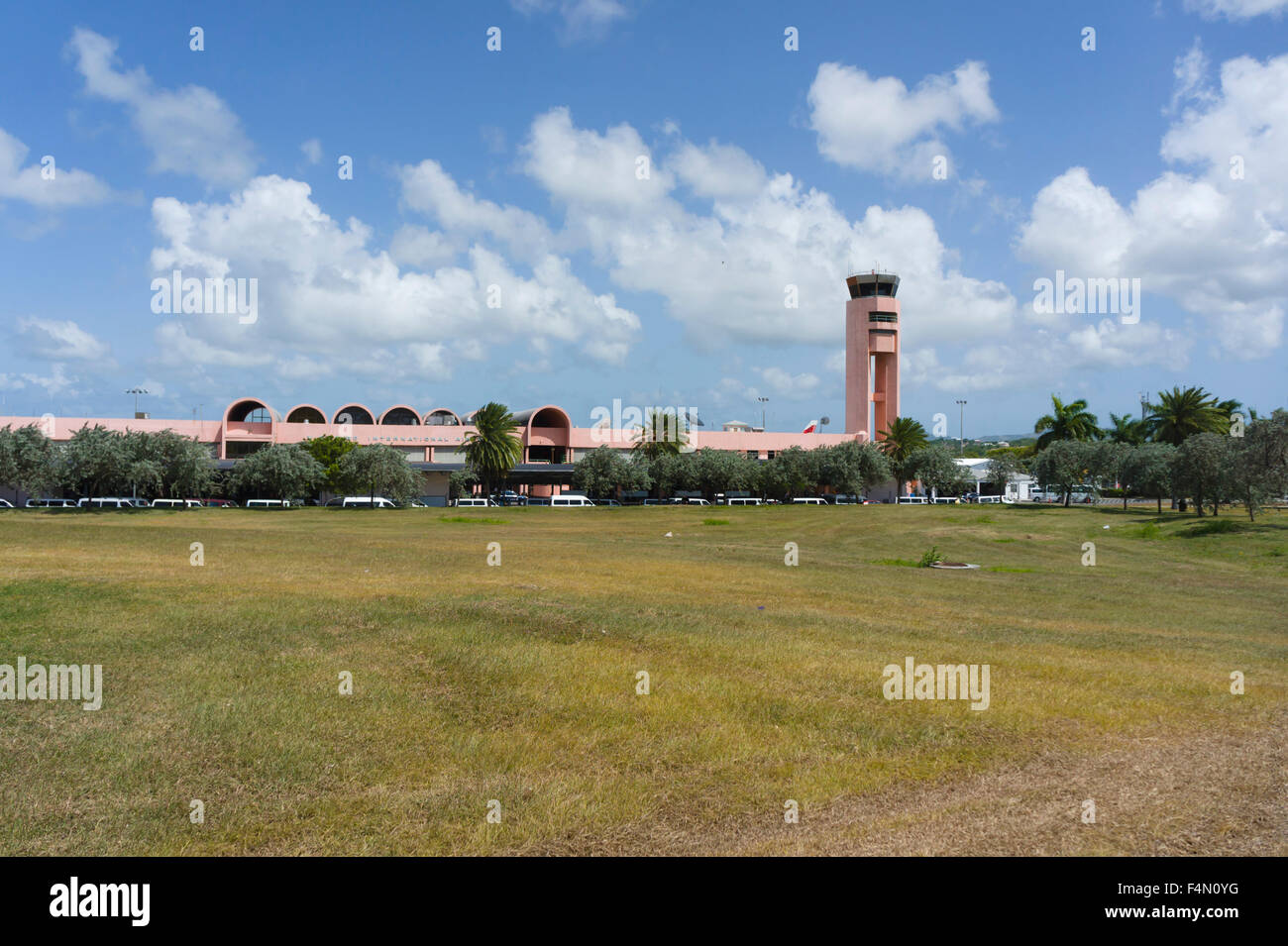 Antigua, V C Bird Airport Foto Stock