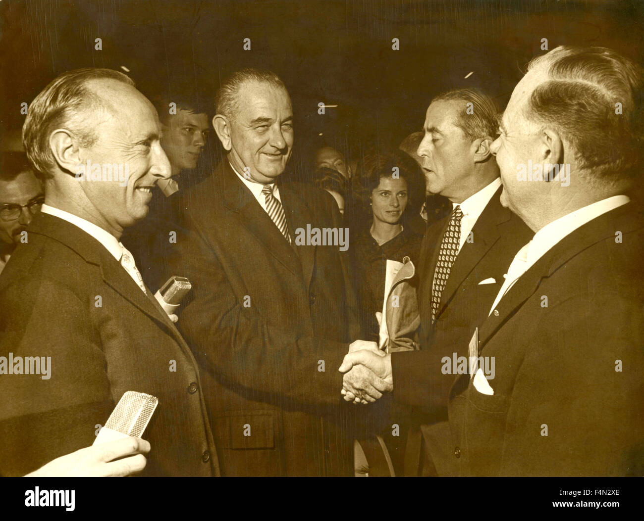 Lyndon Johnson, Presidente, U.S. Foto Stock