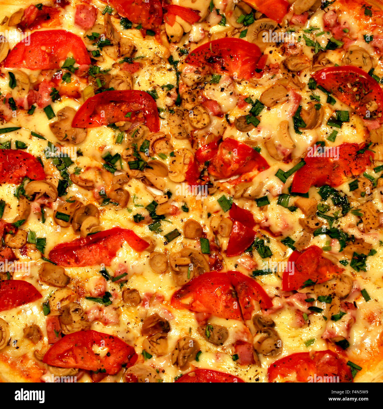 Cultura Mondiale, pane e frumento, cibo umano,succo di ananas, World Food,vegetale Pizza Foto Stock