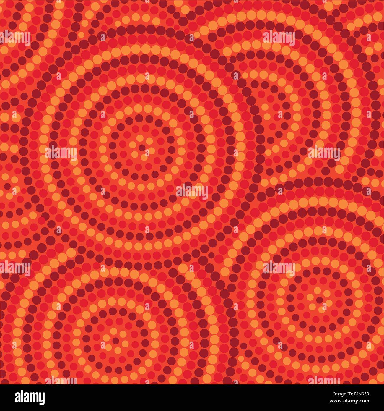 Abstract Aboriginal dot pittura in formato vettoriale. Illustrazione Vettoriale