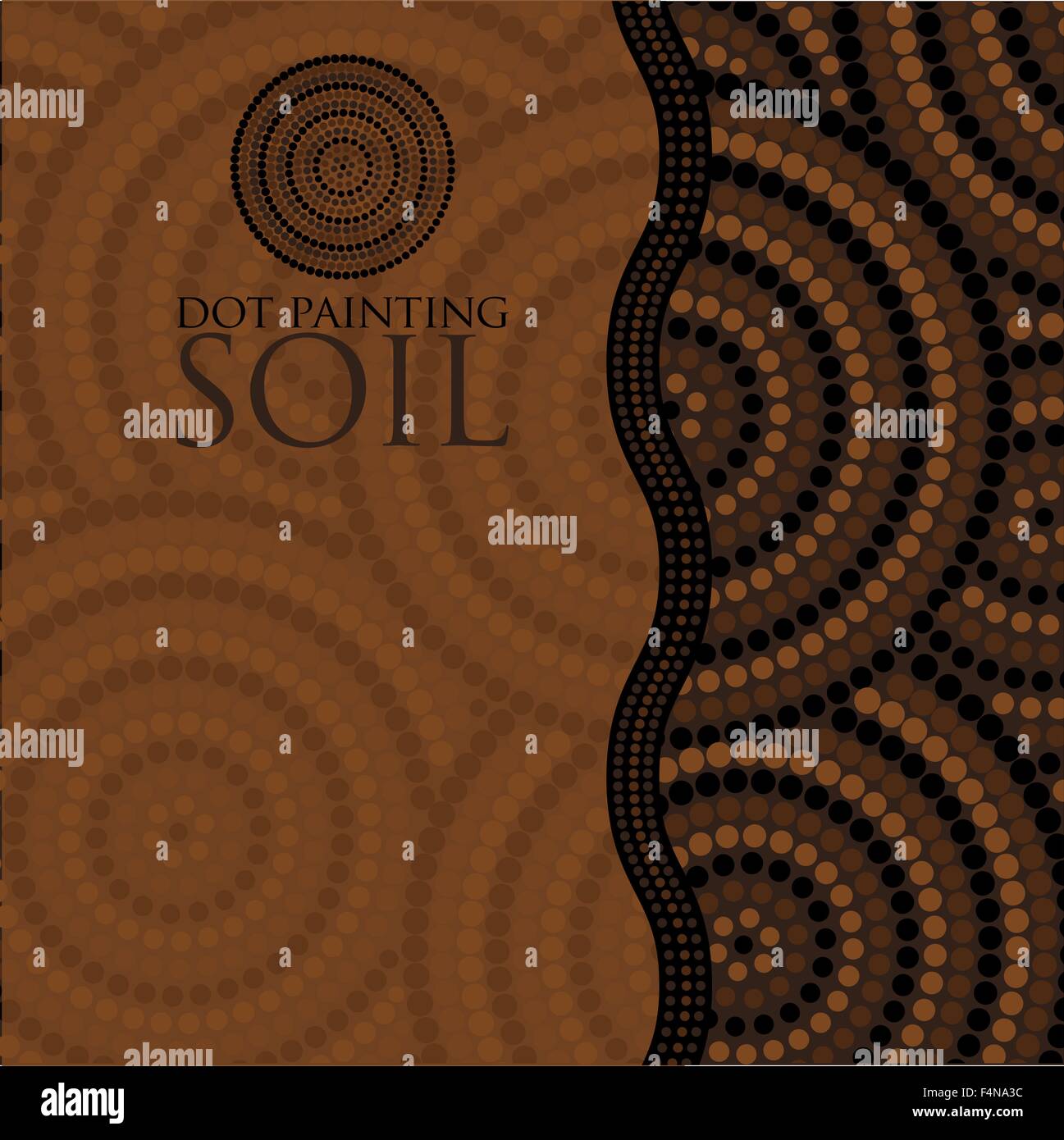 Punto Pittura invitare/ greeting card in formato vettoriale. Illustrazione Vettoriale