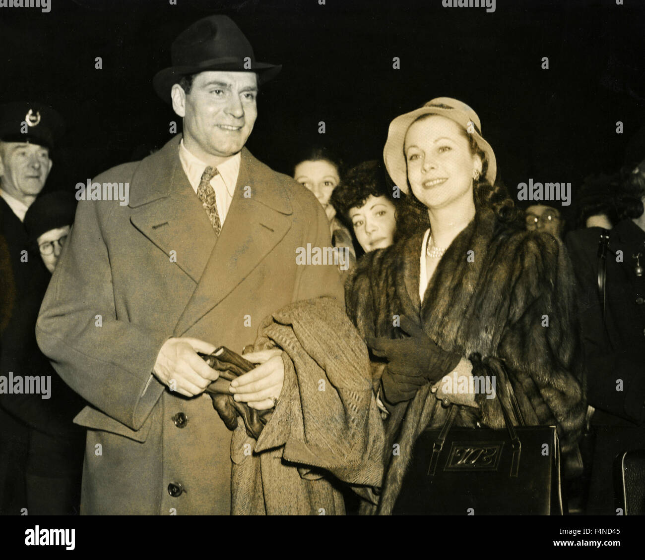 Attori britannico Sir Laurence Olivier e Vivien Leigh Foto Stock