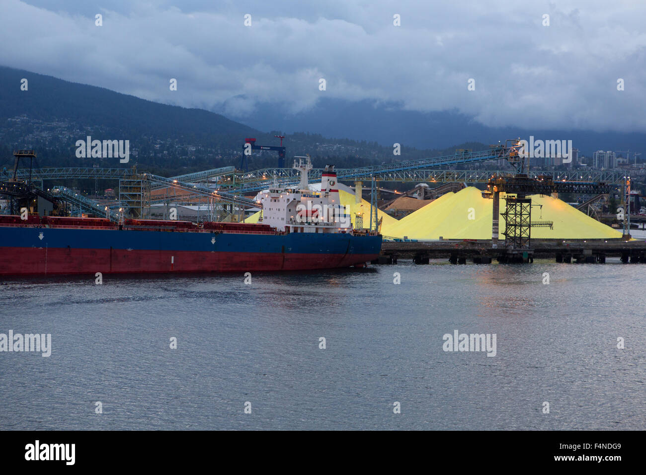 Zolfo wharf, Vancouver Foto Stock
