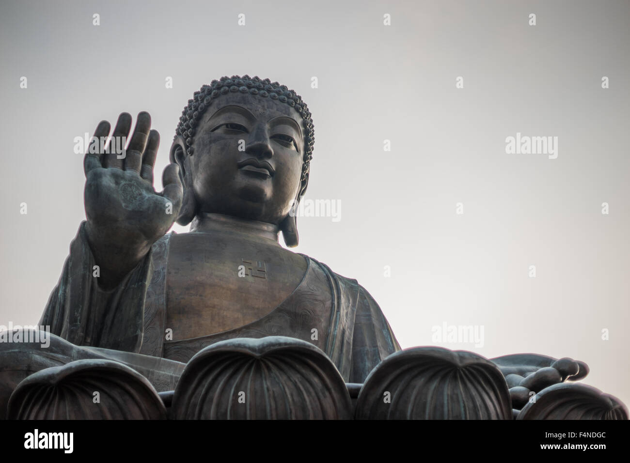 Tian Tan Buddha in Lantau Island, Hong Kong Foto Stock