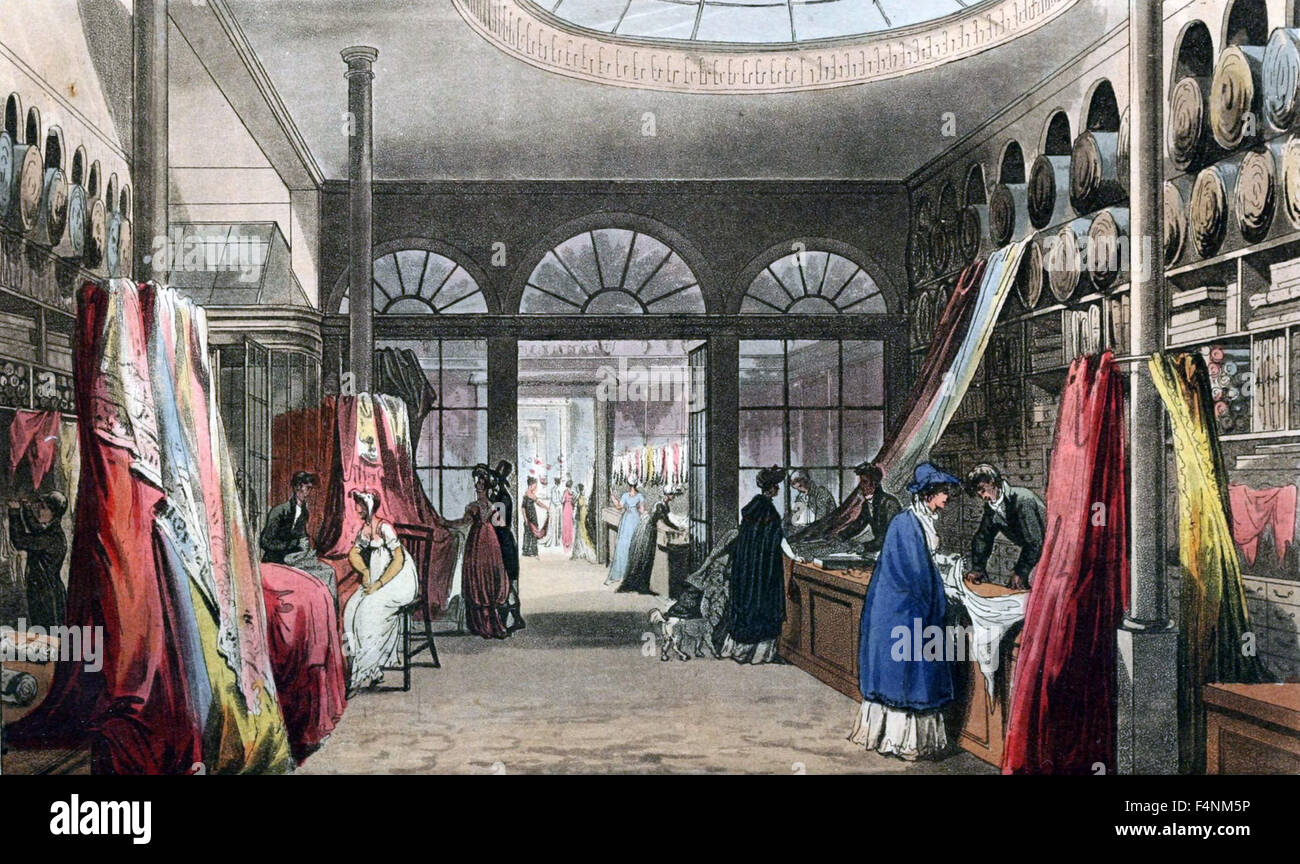 HARDING HOWELL E SOCIETÀ DEL GRAND rivista di moda department store a 89 Pall Mall nel 1809 Foto Stock