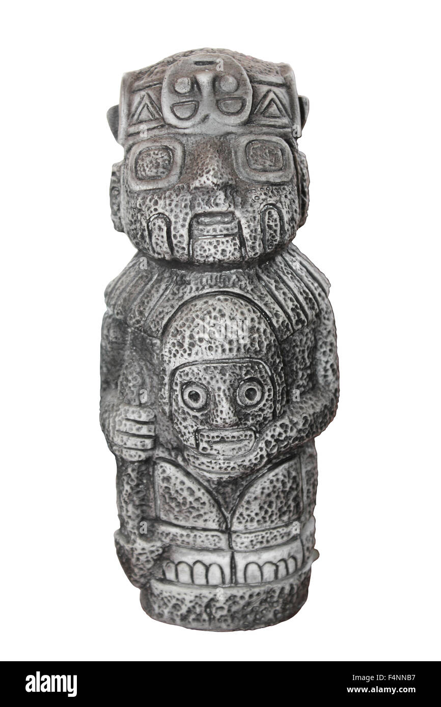 Statua di Inca cut-out Foto Stock