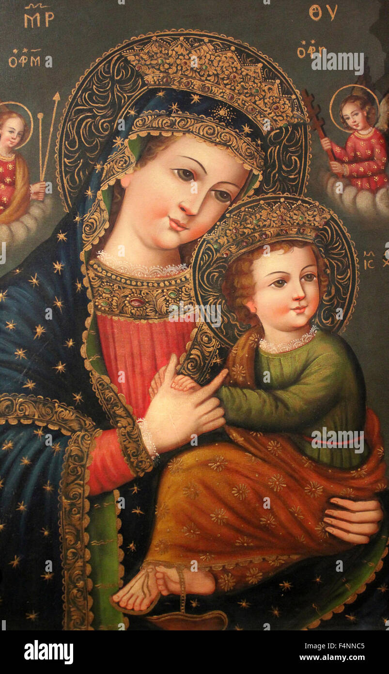 Peruviano di arte religiosa Foto Stock