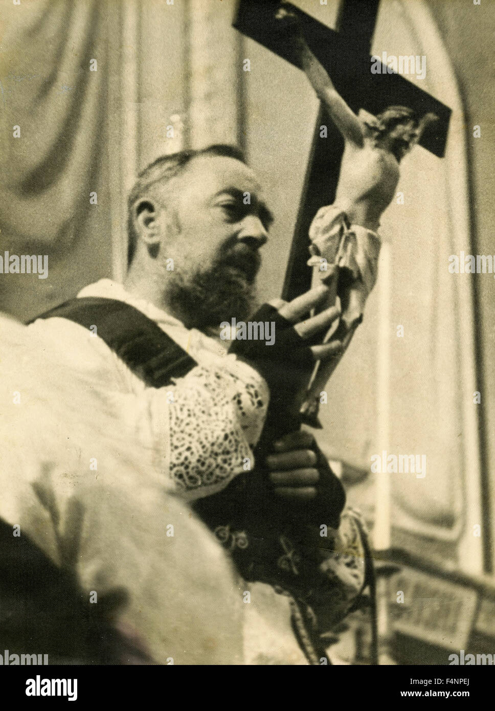 Il sacerdote Padre Pio da Pietrelcina, Italia Foto Stock