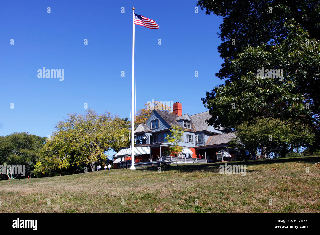 Sagamore Hill historic site home del Presidente Theodore Roosevelt Oyster Bay Long Island New York Foto Stock
