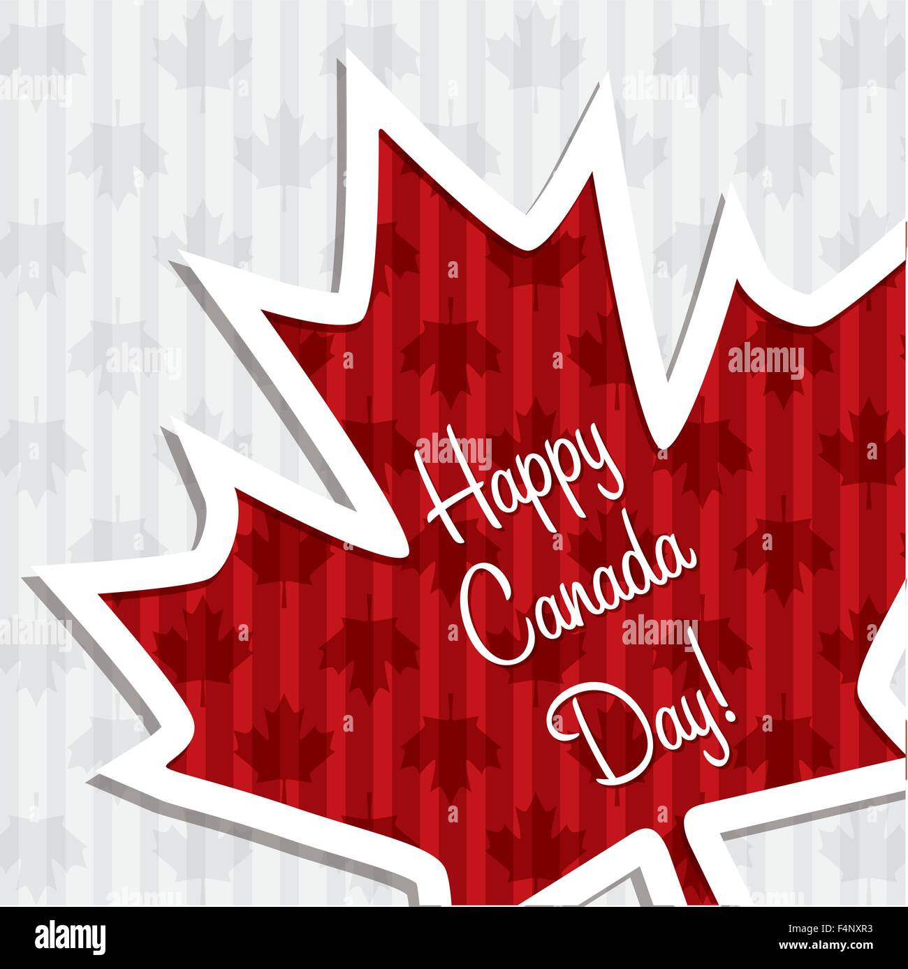 Maple Leaf Canada Giorno della carta in formato vettoriale. Illustrazione Vettoriale