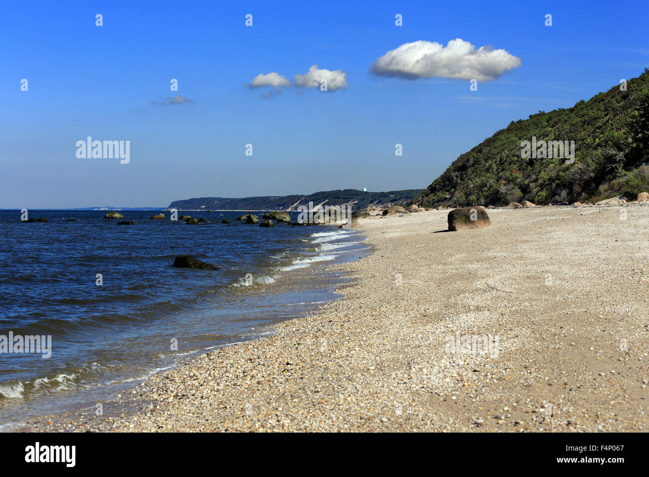 Wildwood parco dello stato su Long Island Sound guadare il fiume Long Island New York Foto Stock