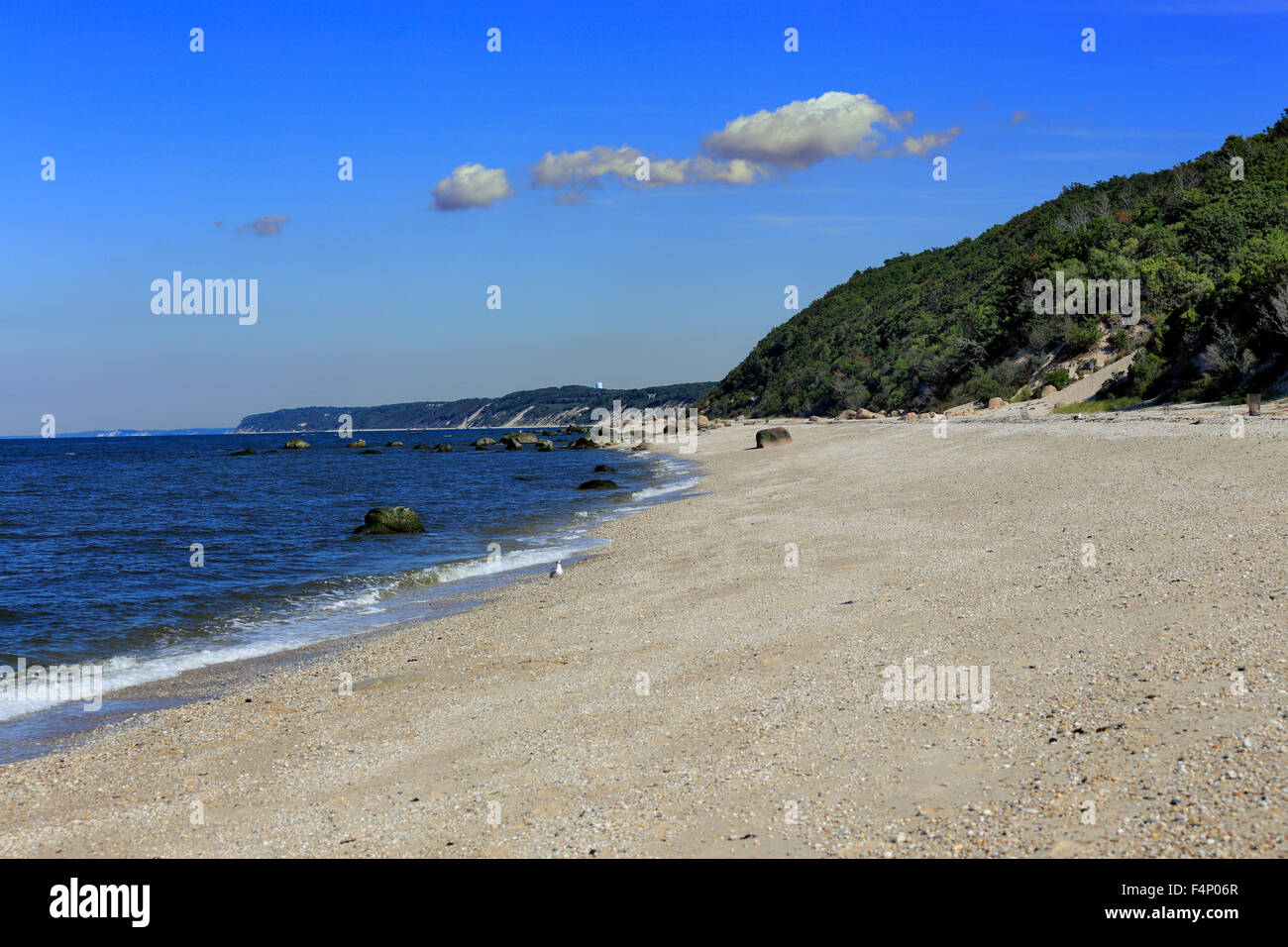 Wildwood parco dello stato su Long Island Sound guadare il fiume Long Island New York Foto Stock