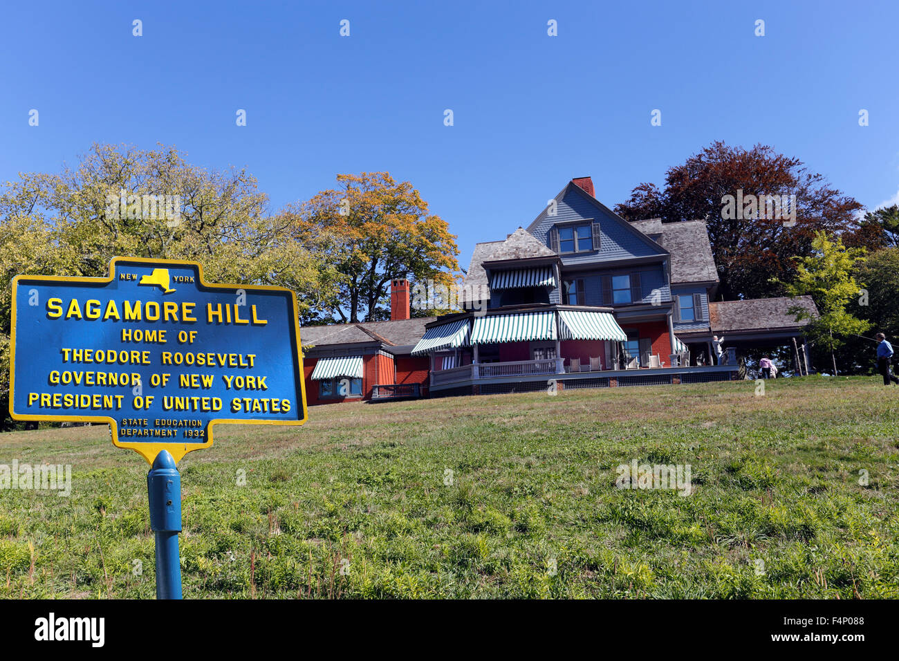Sagamore Hill historic site home del Presidente Theodore Roosevelt Oyster Bay Long Island New York Foto Stock