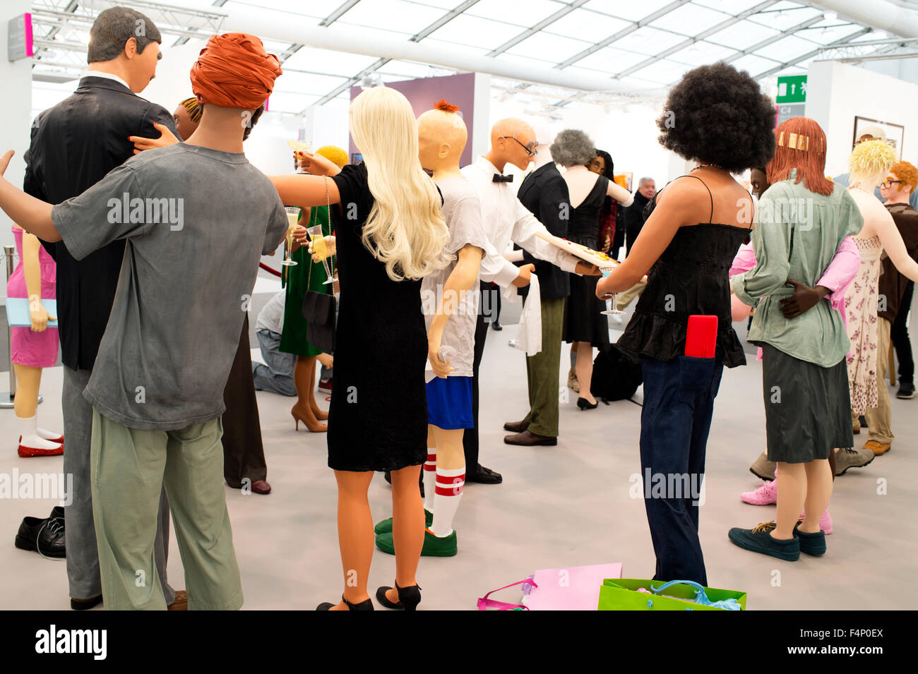Fregio con Arte Fiera di Londra. 2015. Cocktail Party da Tom Friedman Foto Stock