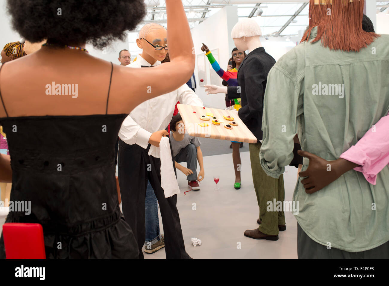 Fregio con Arte Fiera di Londra. 2015. Cocktail Party da Tom Friedman Foto Stock