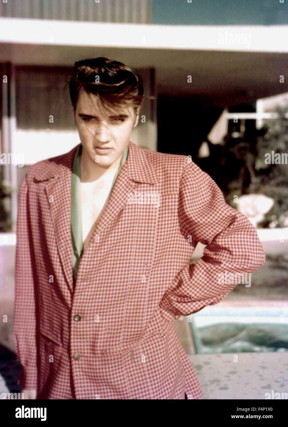 Elvis Presley Aprile 1956 Las Vegas Nevada USA Foto Stock