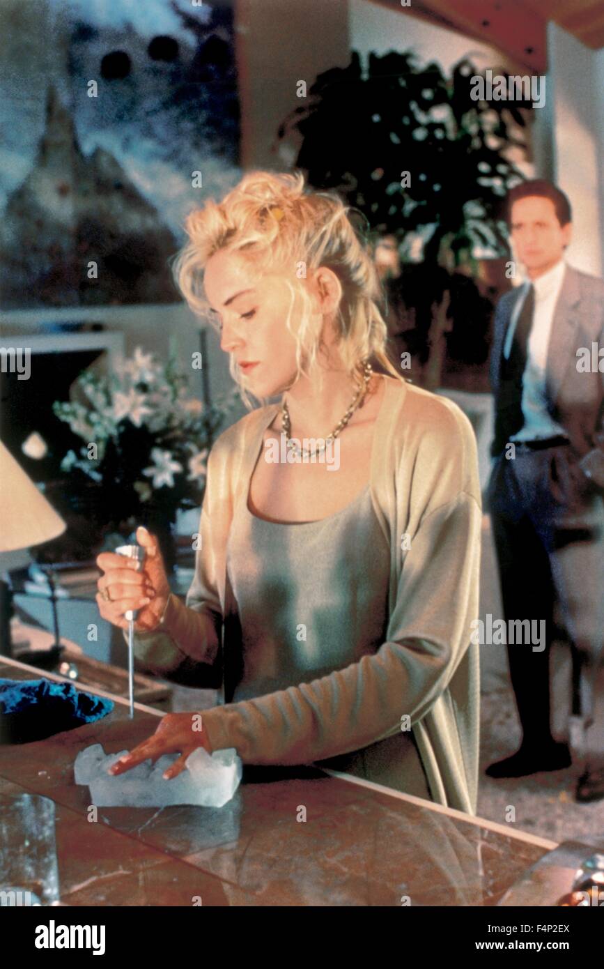 Sharon Stone / istinto di base 1992 diretto da Paul Verhoeven Foto Stock