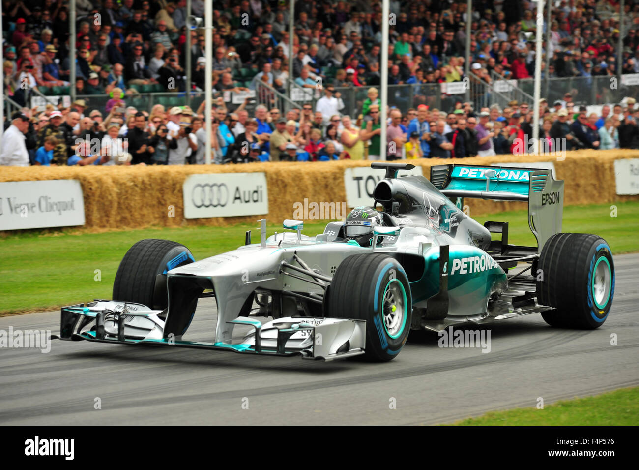 Il 2013 Mercedes MGP W04 F1 auto al Goodwood Festival of Speed NEL REGNO UNITO. Foto Stock