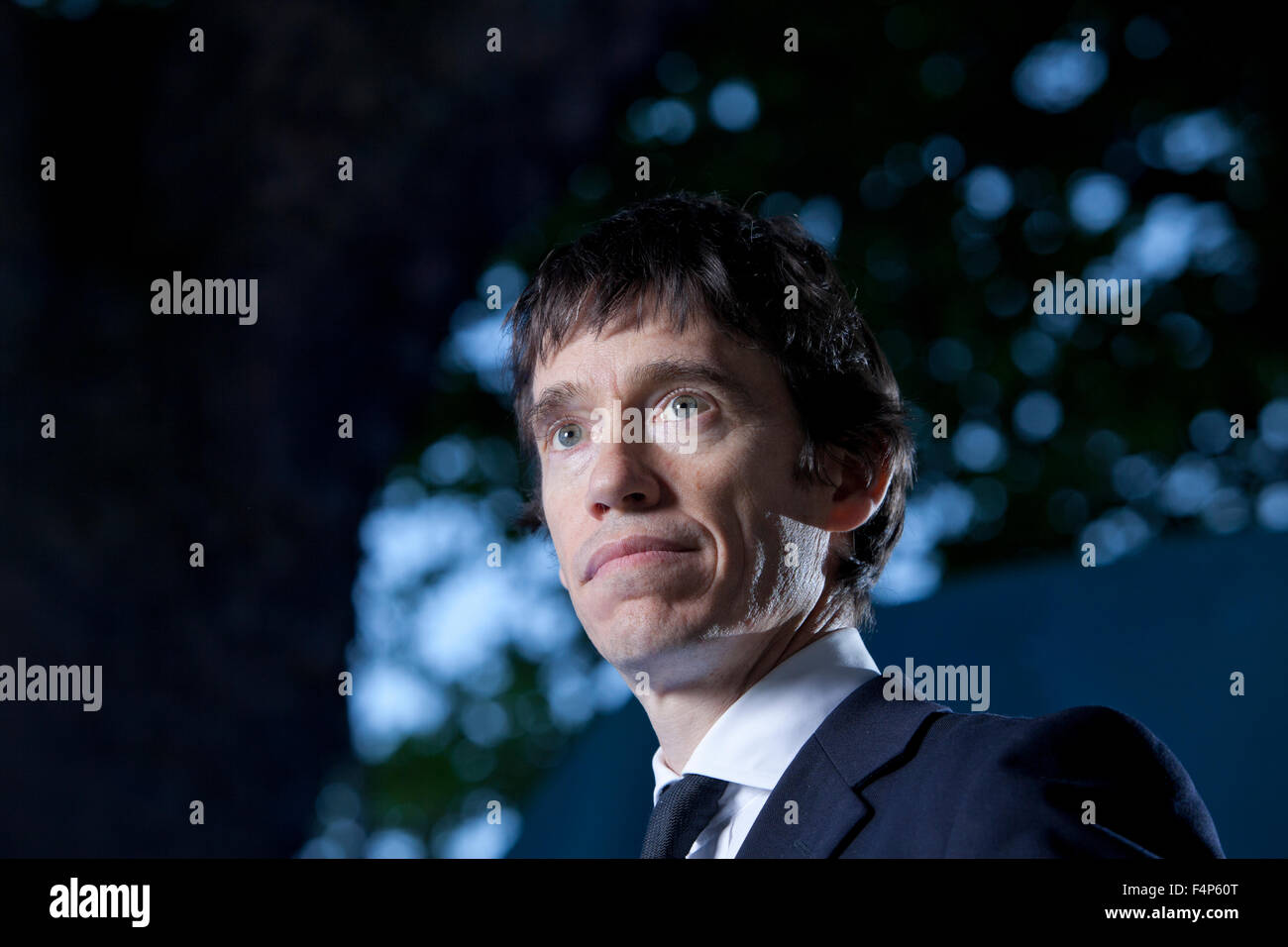 Rory Stewart, accademico britannico, autore e politico conservatore, a Edinburgh International Book Festival 2015. Foto Stock