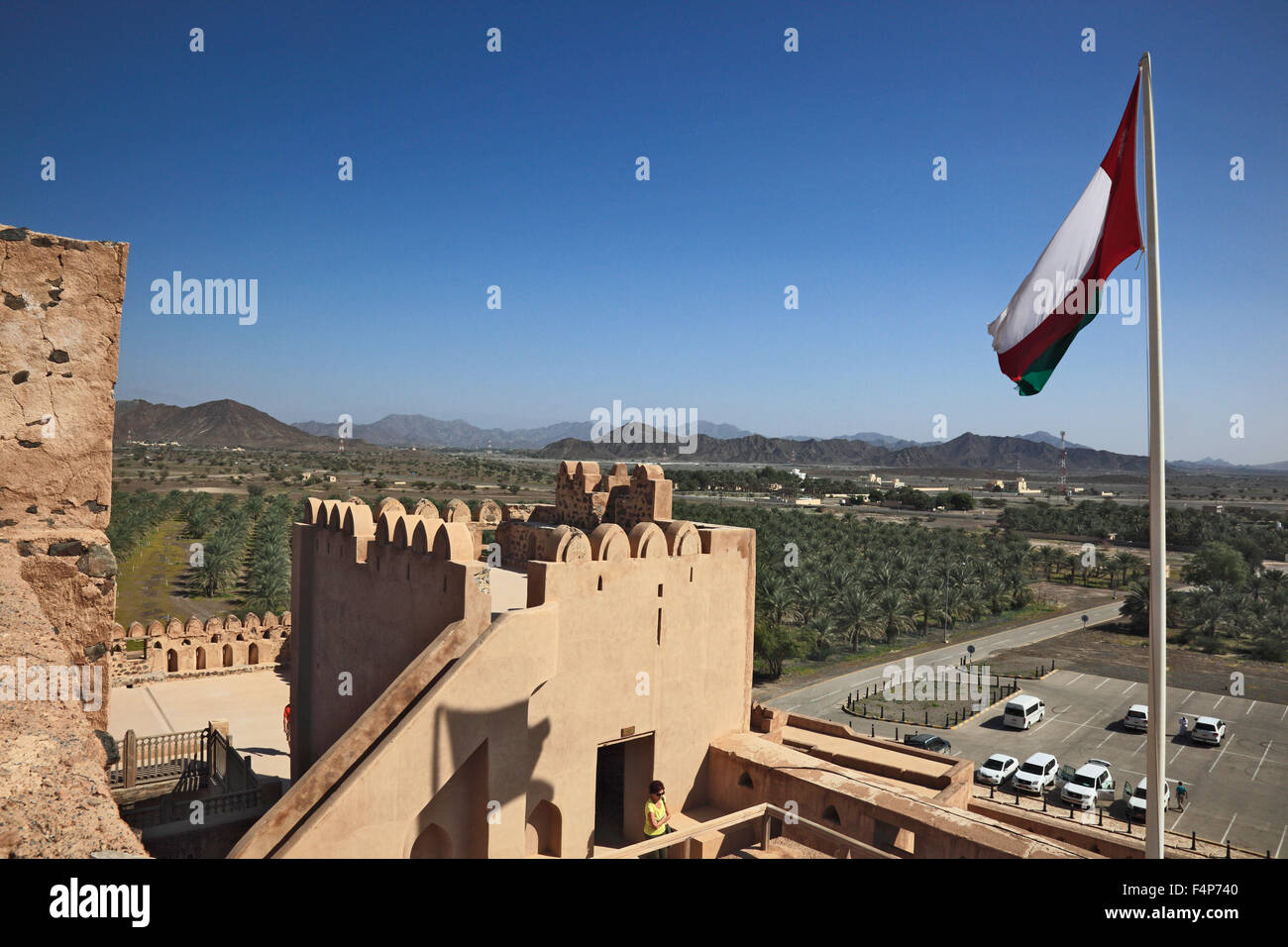 Il castello di Jabrin o castello di Jabreen è un castello residenziale denominato anche come un forte dal Medioevo nel deserto di Om Foto Stock