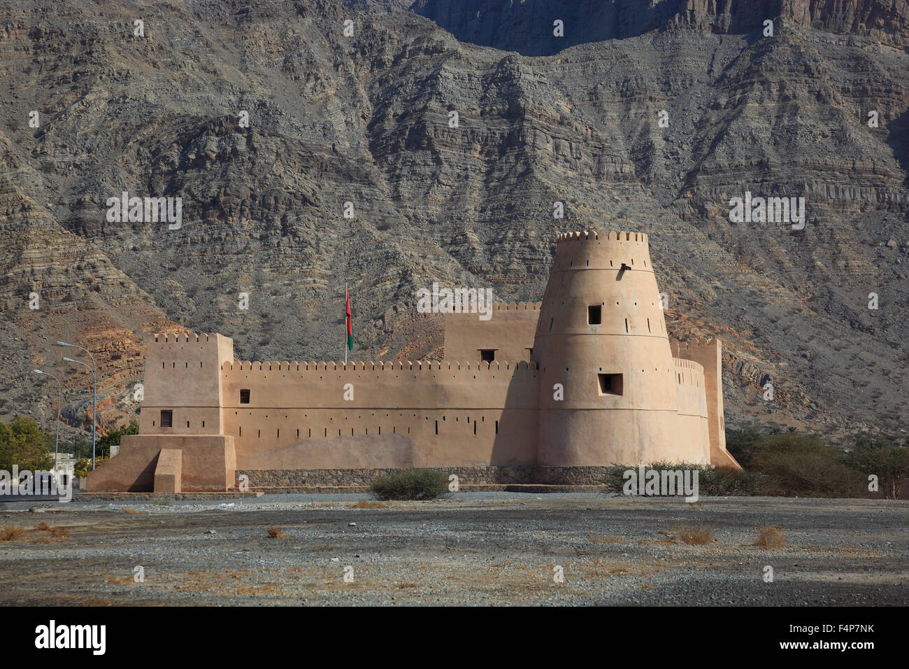 Al Qala fort, Bukha, Bucha, la nonna nicchie enclave di Musandam, Oman Foto Stock