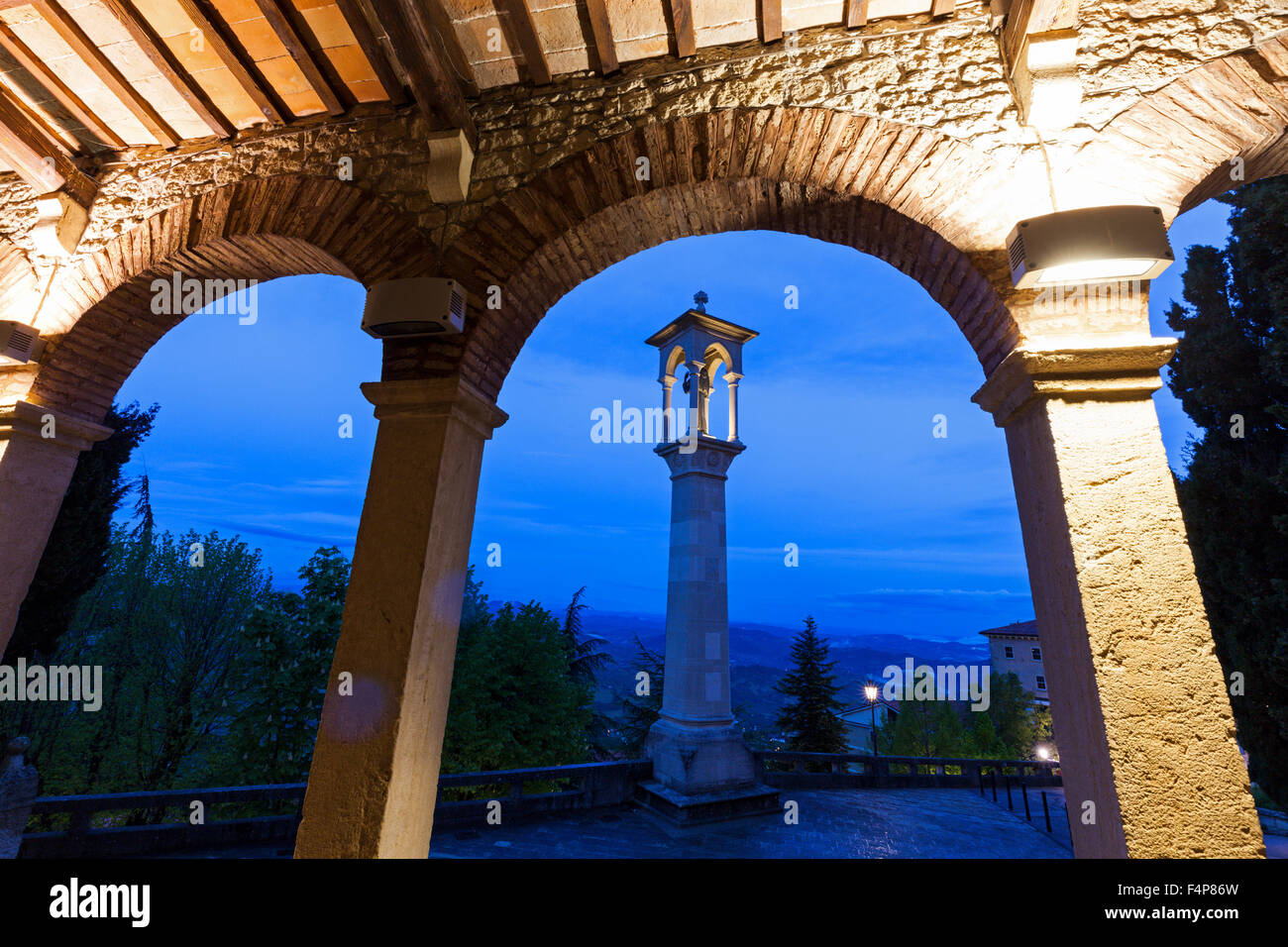 San Quirino chiesa di San Marino. San Marino San Marino Foto Stock