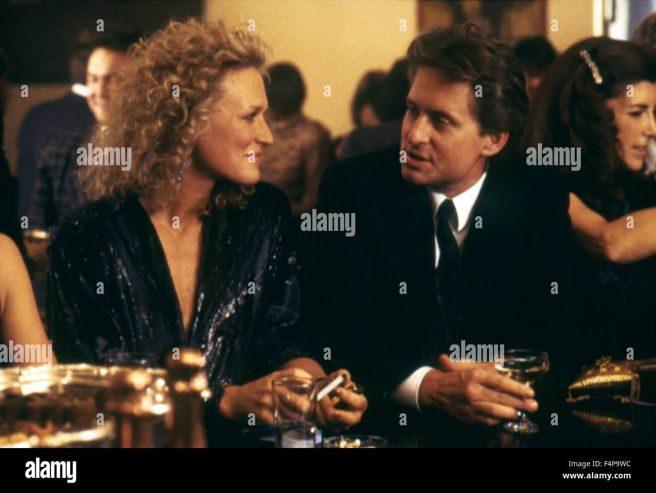 Glenn Close, Michael Douglas / attrazione fatale 1987 diretto da Adrian Lyne Foto Stock