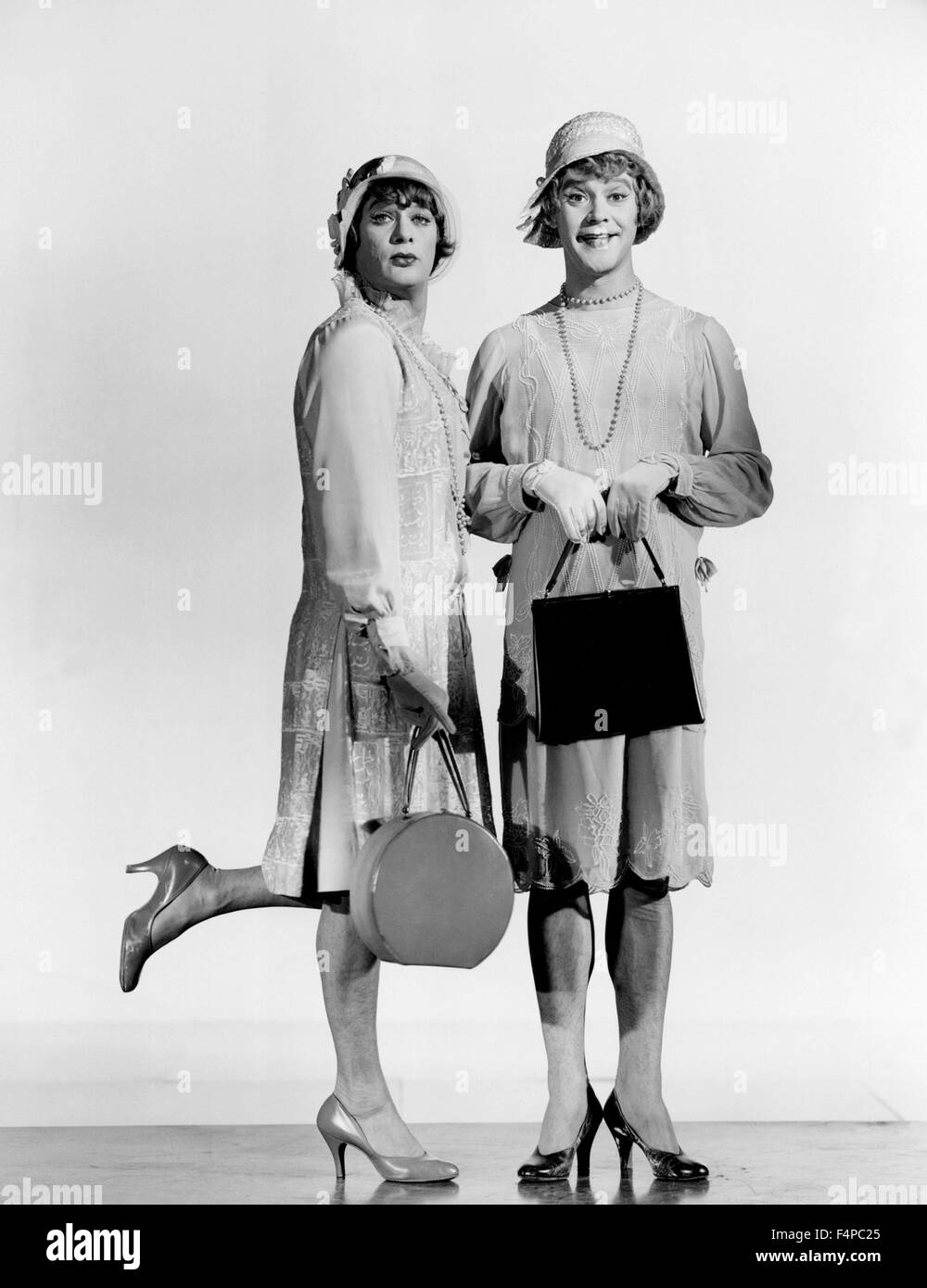 Tony Curtis, Jack Lemmon / A Qualcuno Piace Caldo 1959 diretto da Billy Wilder Foto Stock