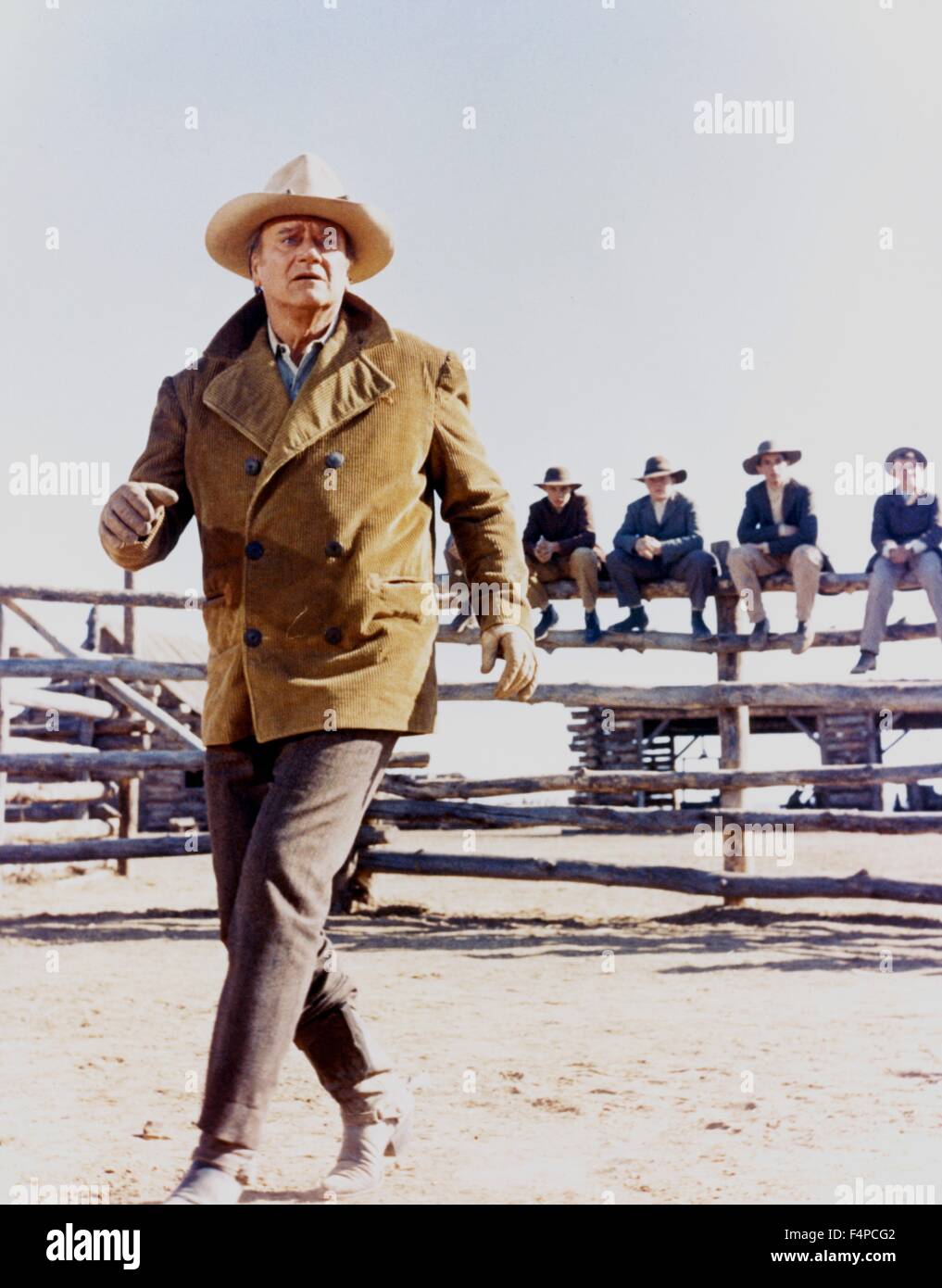 John Wayne / Il Cowboy 1972 diretto da Mark Rydell Foto Stock
