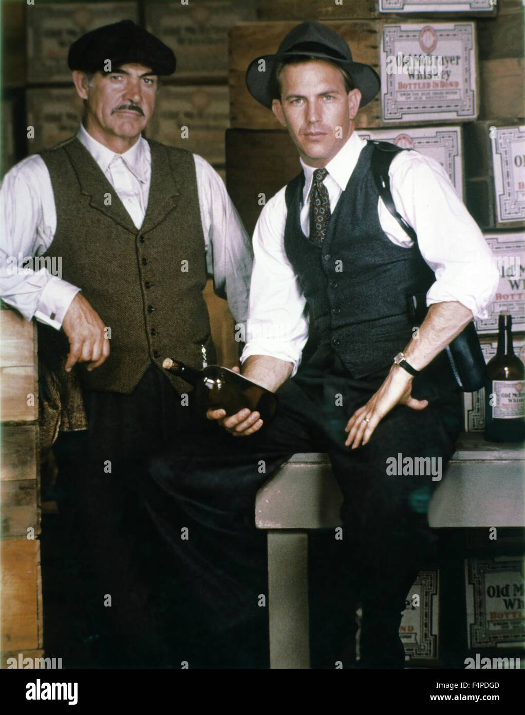 Sean Connery, Kevin Costner / Gli Intoccabili 1987 diretto da Brian De Palma Foto Stock