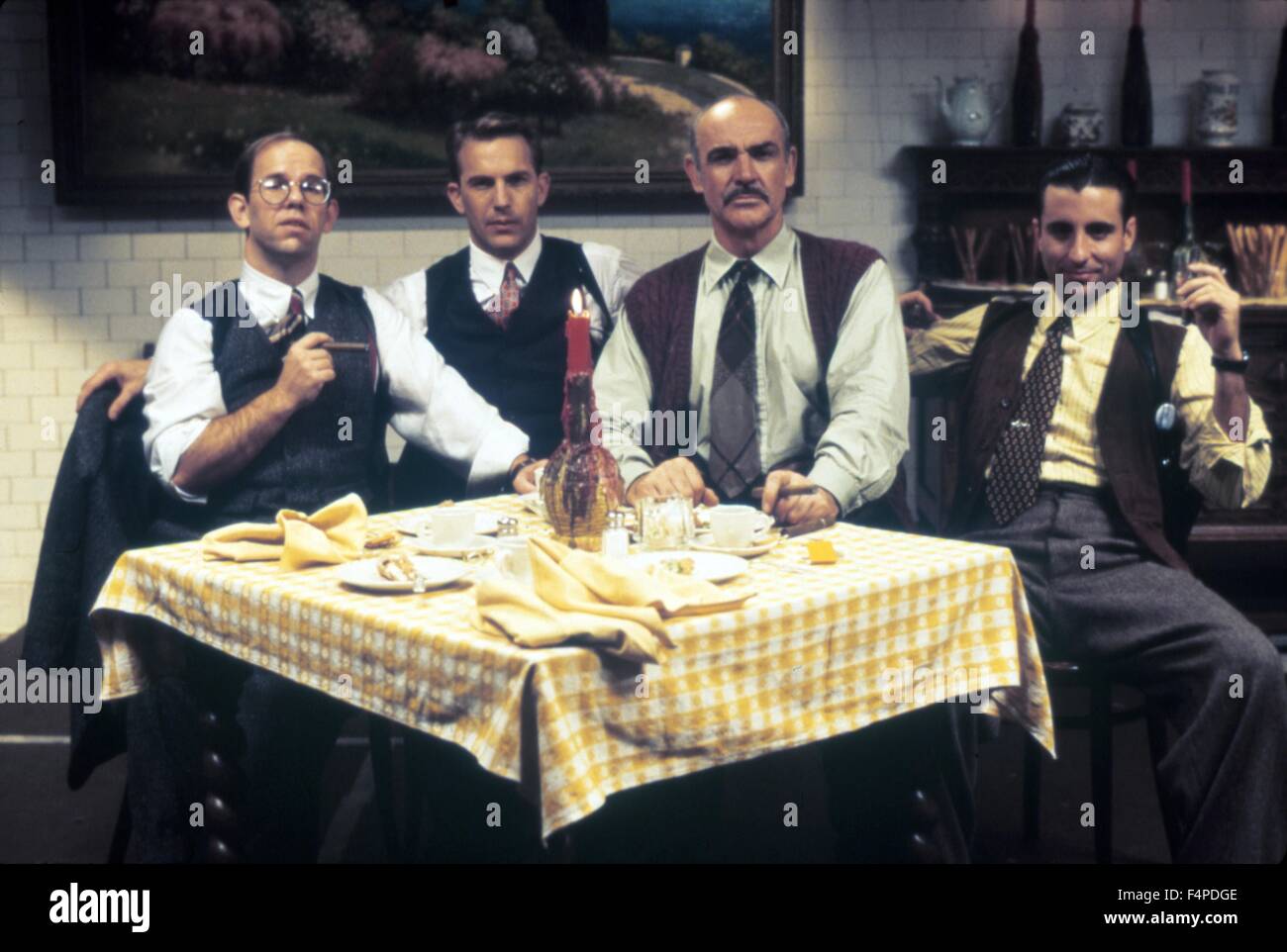 Charles Martin Smith, Kevin Costner, Sean Connery, Andy Garcia / Gli Intoccabili 1987 diretto da Brian De Palma Foto Stock