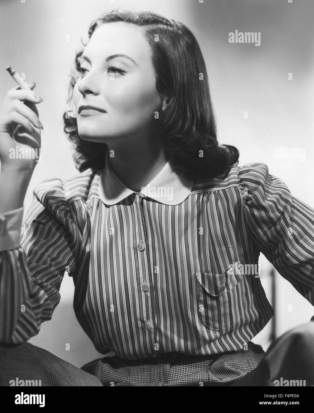 Michele Morgan in U.S.A. Hollywood 1942 Foto Stock