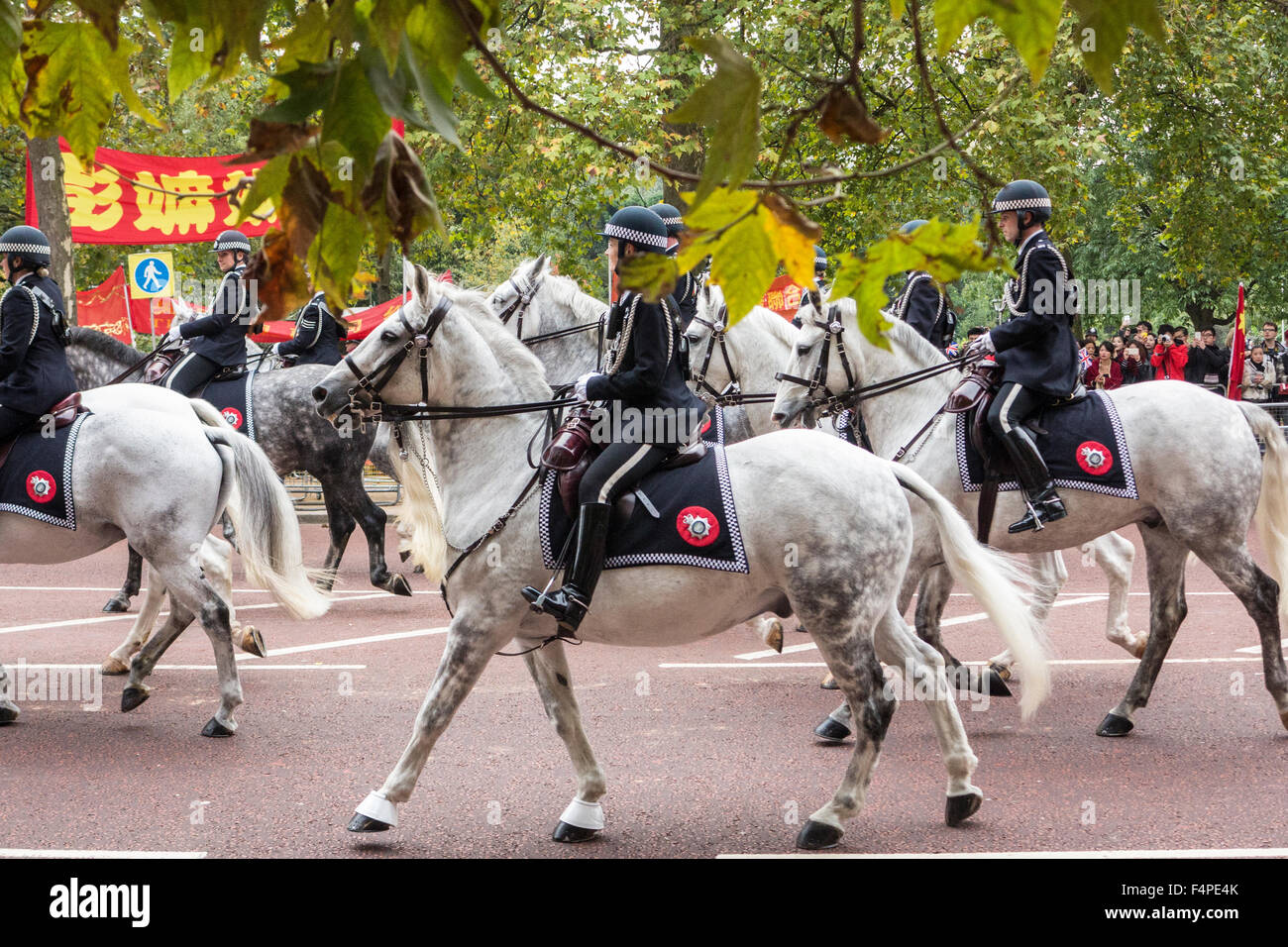 Londra, Regno Unito. Xx oct, 2015. Presidente Xi Jinping visita di Stato in Gran Bretagna, London, Regno Unito Foto Stock