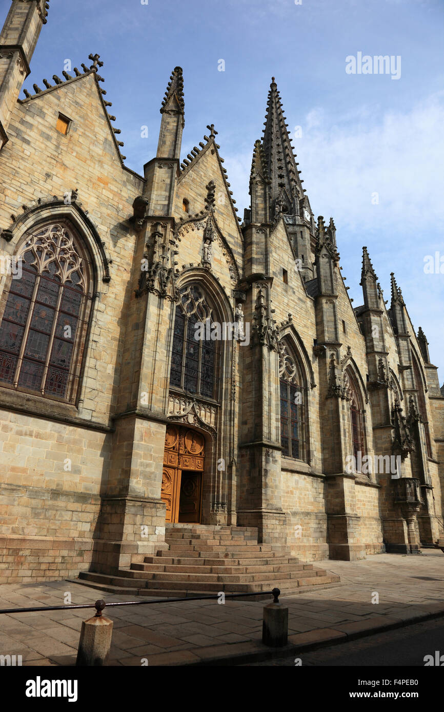 Francia, Bretagna, Vitre, chiesa, Englise Notre Dame de Chartres Foto Stock