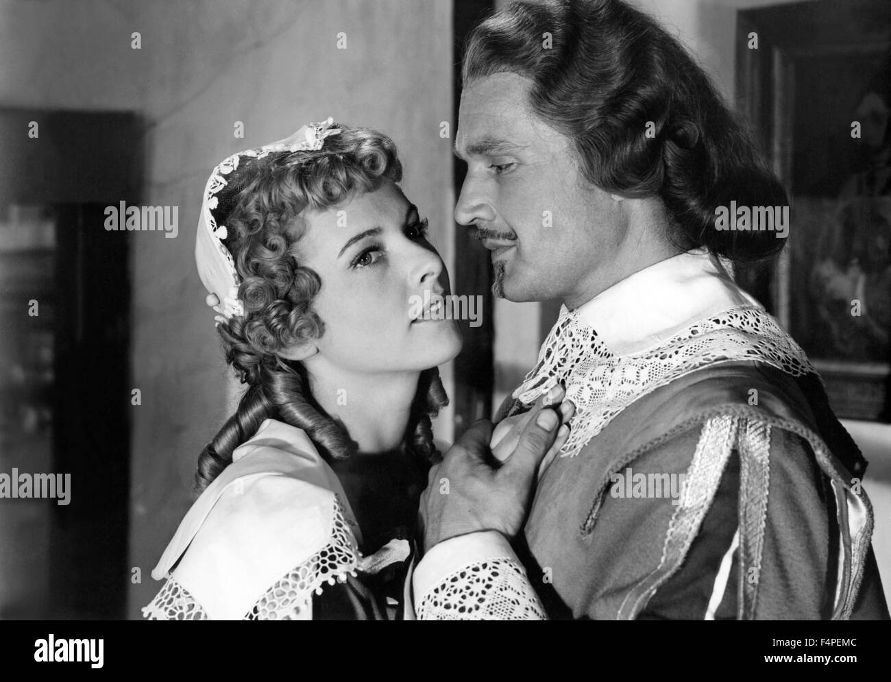 Danielle Godet e Georges Marchal / i tre moschettieri / 1953 diretto da André Hunebelle Foto Stock