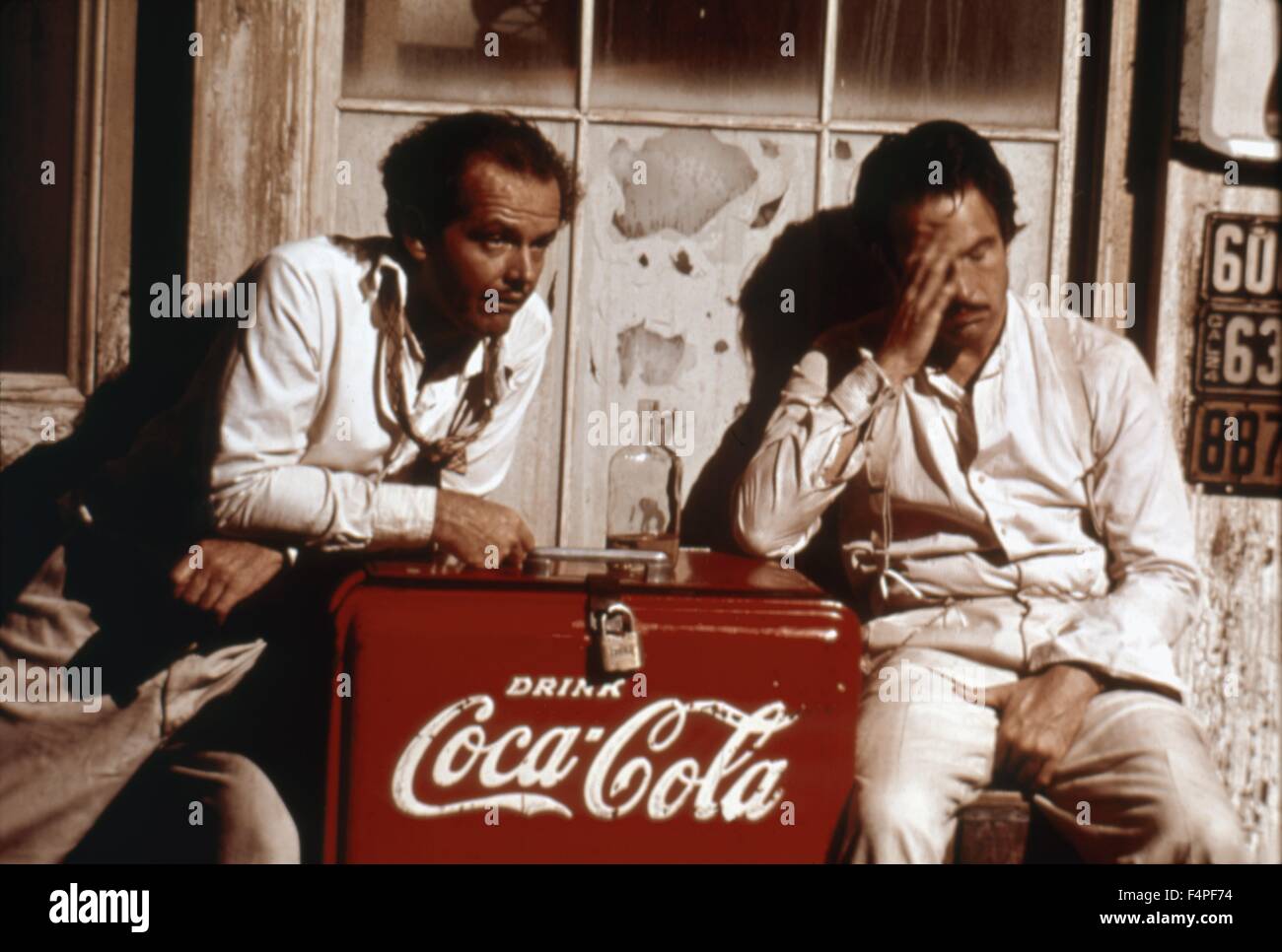 Jack Nicholson e Warren Beatty / Fortuna / 1975, diretto da Mike Nichols Foto Stock