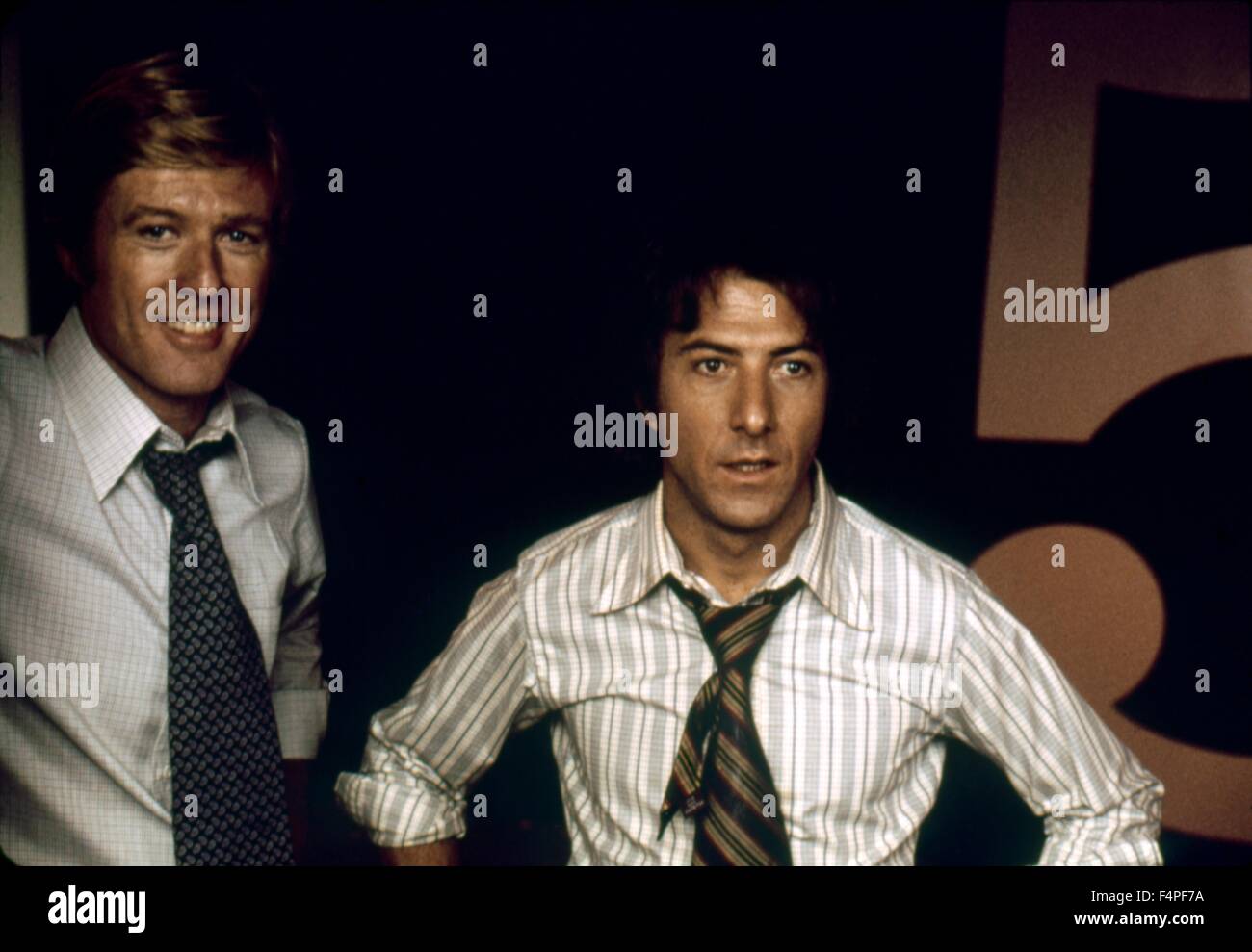 Robert Redford e Dustin Hoffman / tre giorni del Condor / 1975 diretto da Sydney Pollack Foto Stock