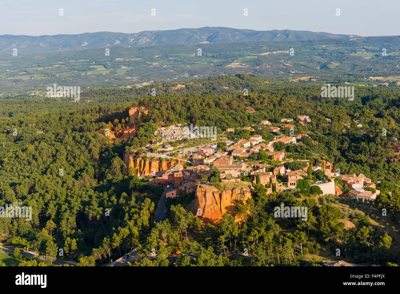 Immagine dell'antenna cava di ocra di Colorado Provençale a Roussillon, Rustrel Foto Stock