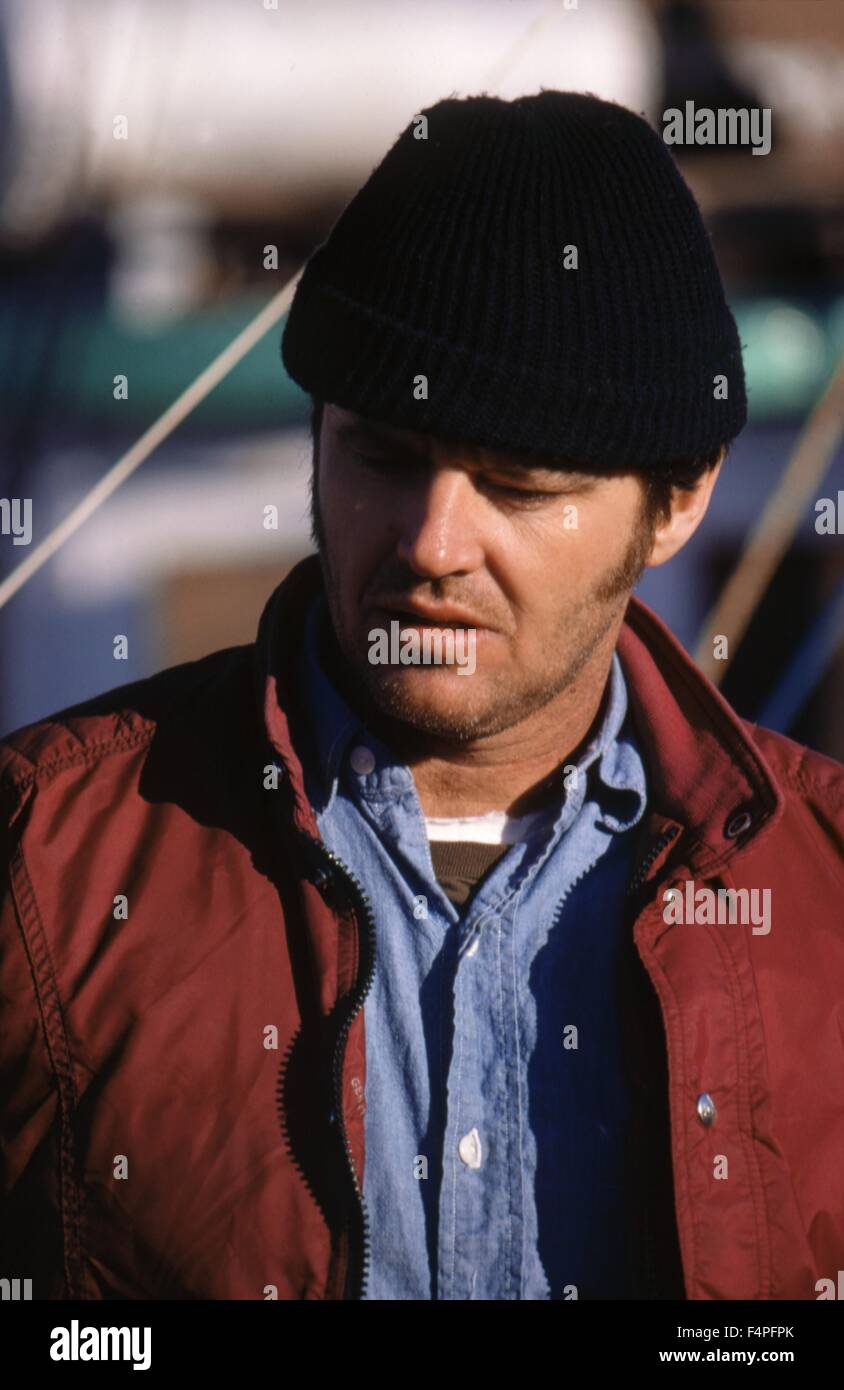 Jack Nicholson / Uno è volato oltre il cuculo's Nest / 1975 diretto da Milos Forman Foto Stock
