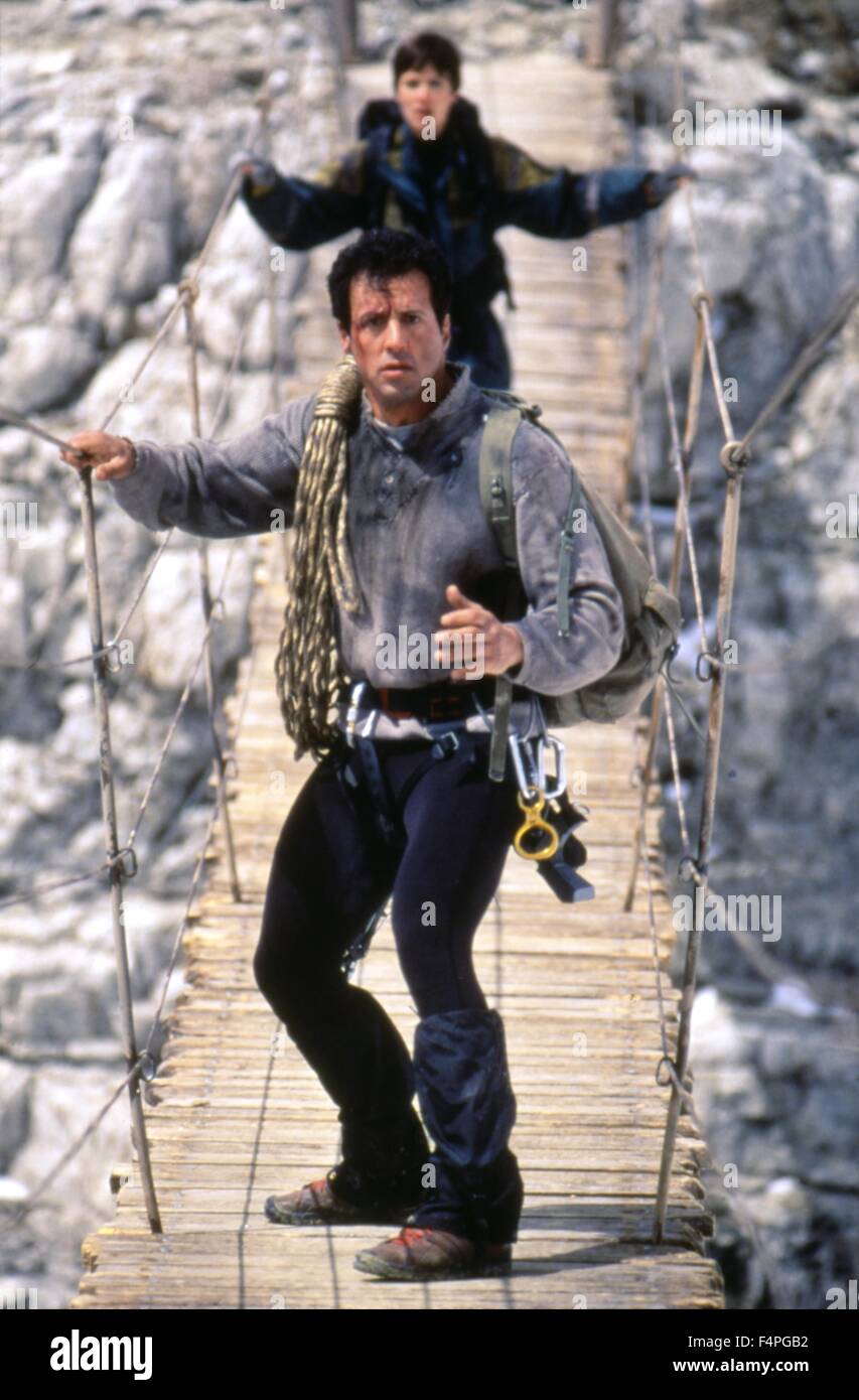 Sylvester Stallone / Cliffhanger / 1993 diretto da Renny Harlin Foto Stock