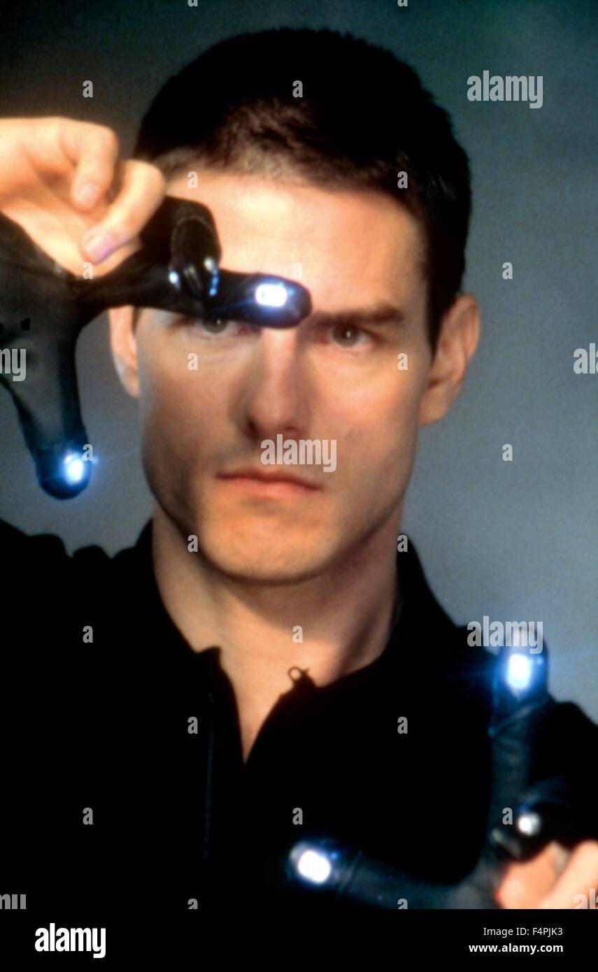 Tom Cruise / RELAZIONE DI MINORANZA / 2002 diretto da Steven Spielberg [DreamWorks SKG / XX secolo] Foto Stock