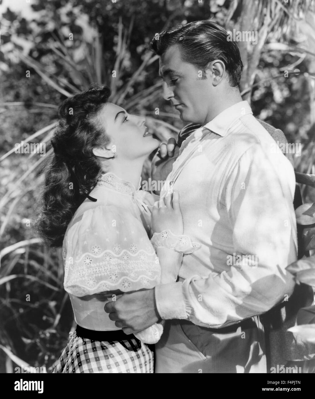 Ava Gardner e Robert Mitchum / Il mio passato proibita / 1951 diretto da Robert Siodmak [R.K.O. Radio Foto] Foto Stock