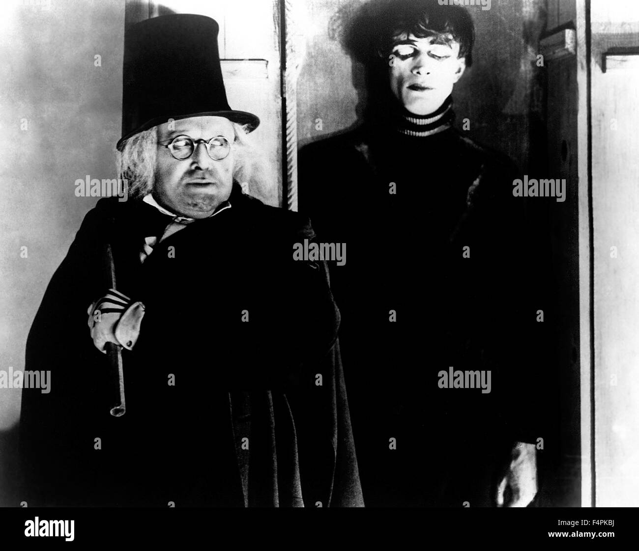 Werner Krauss e Conrad Veidt / il gabinetto del dottor Caligari / 1920 diretto da Robert Wiene [Decla-Bioscop AG / Goldwyn Distr] Foto Stock